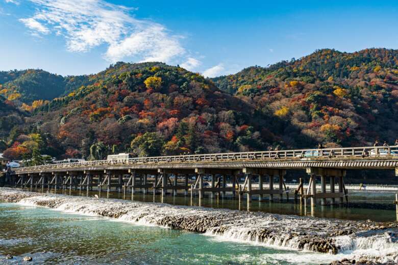 京都嵐山の渡月橋