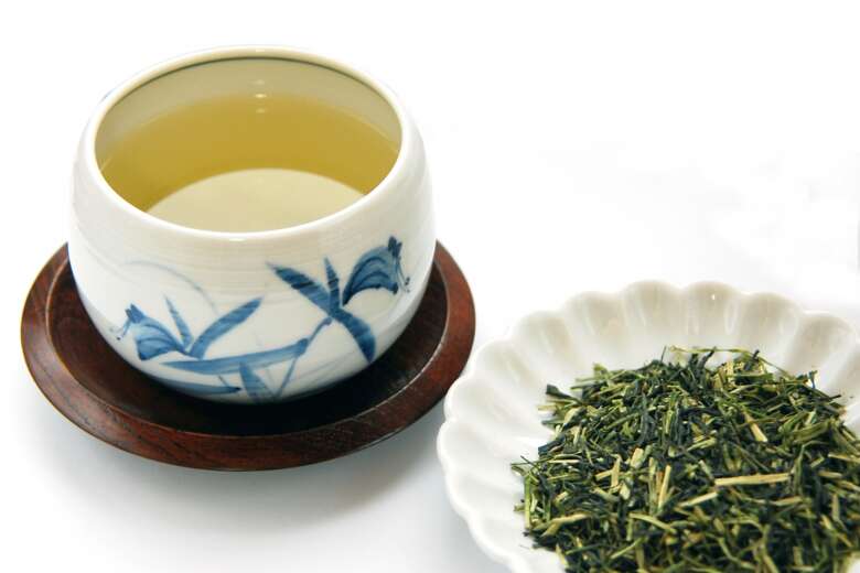 緑茶と茶葉