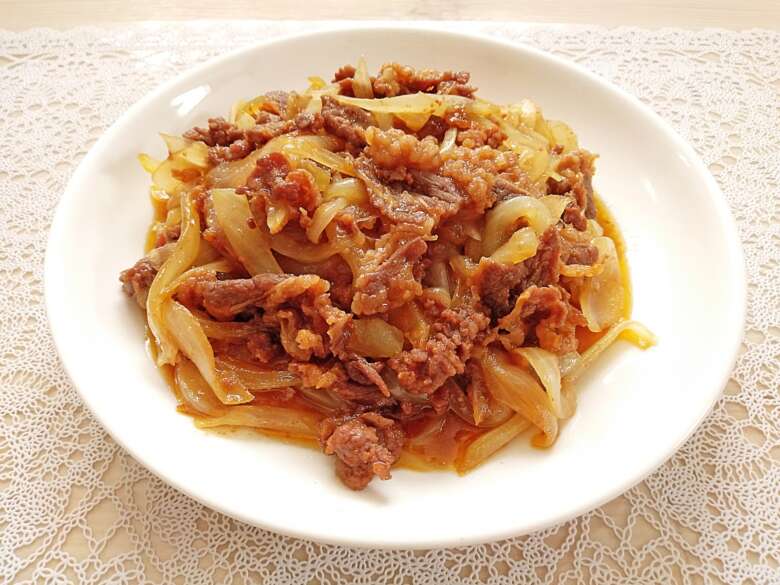 牛肉と玉ねぎの炒め物